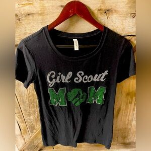 Blinged out Girl Scout Mom shirt